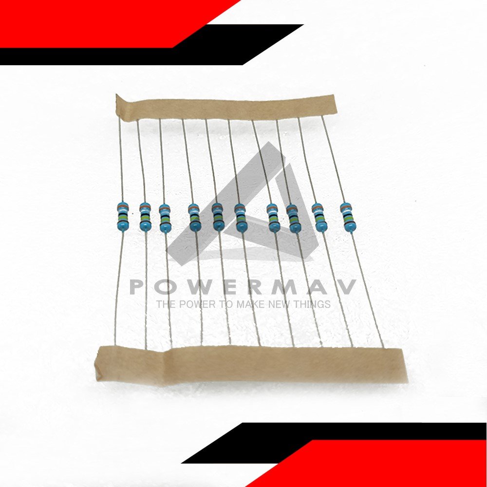 10pcs 3.9m ohms 5 band resistor 1/4w - Image 2