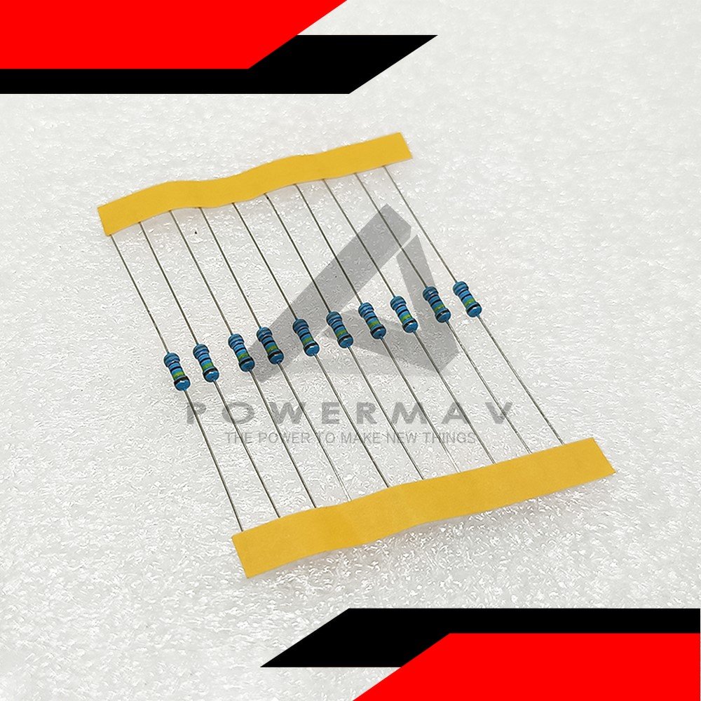 10pcs 8.2 mega ohms 5 band resistor 1/4 watts - Image 3