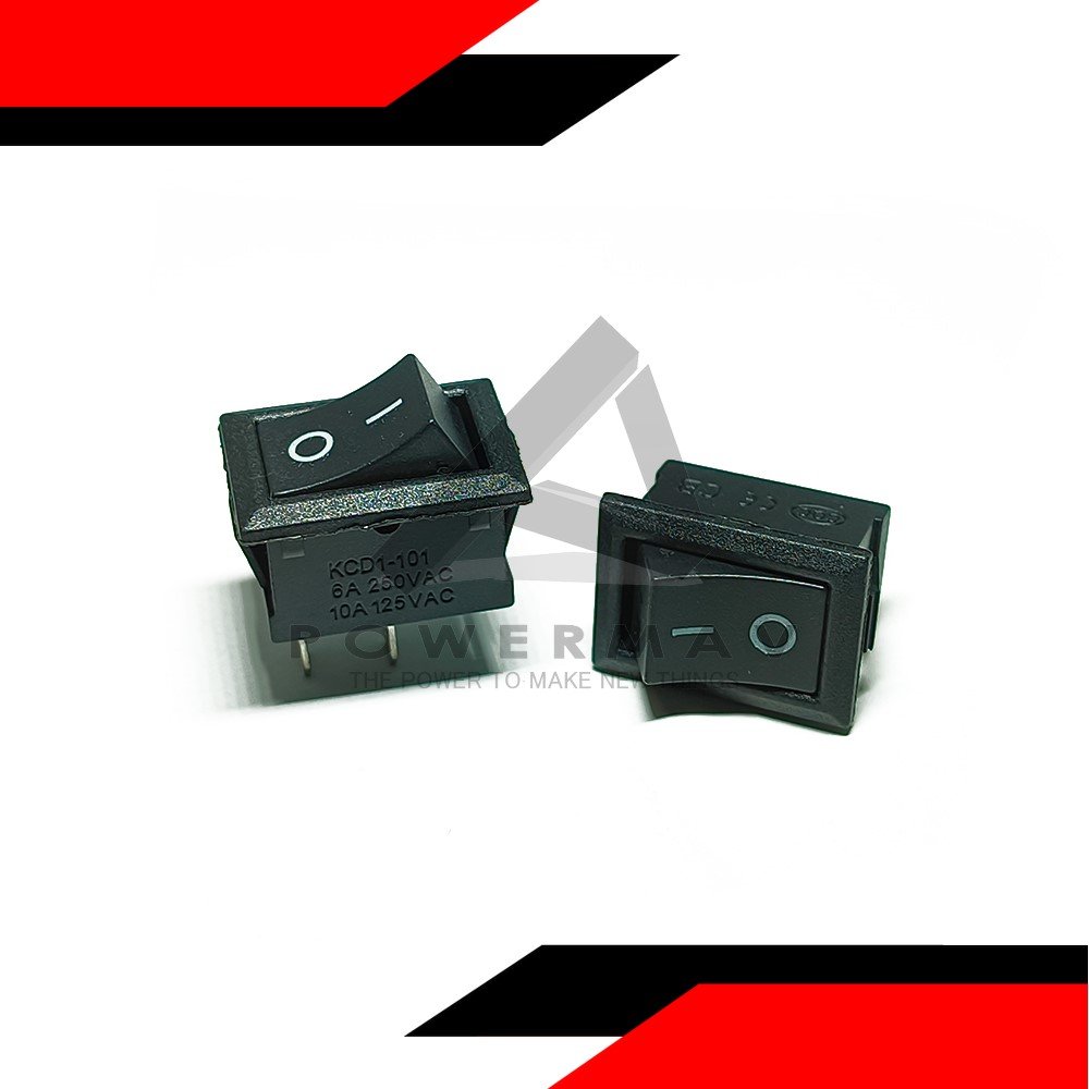 2PCS ROCKER SWITCH 6A 250V KCD1-101